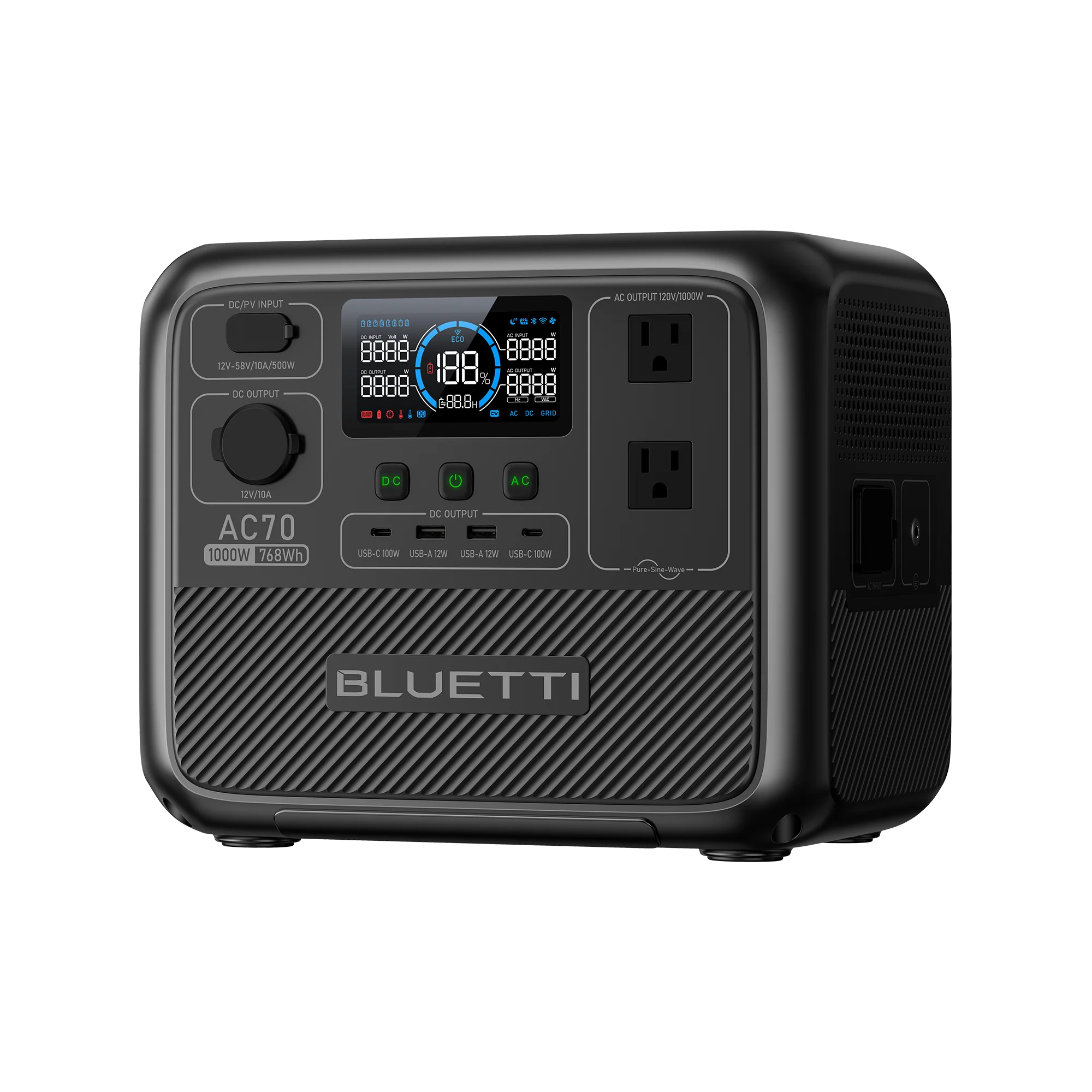 BLUETTI AC50B 700W portable power station with 448Wh LiFePO4 battery