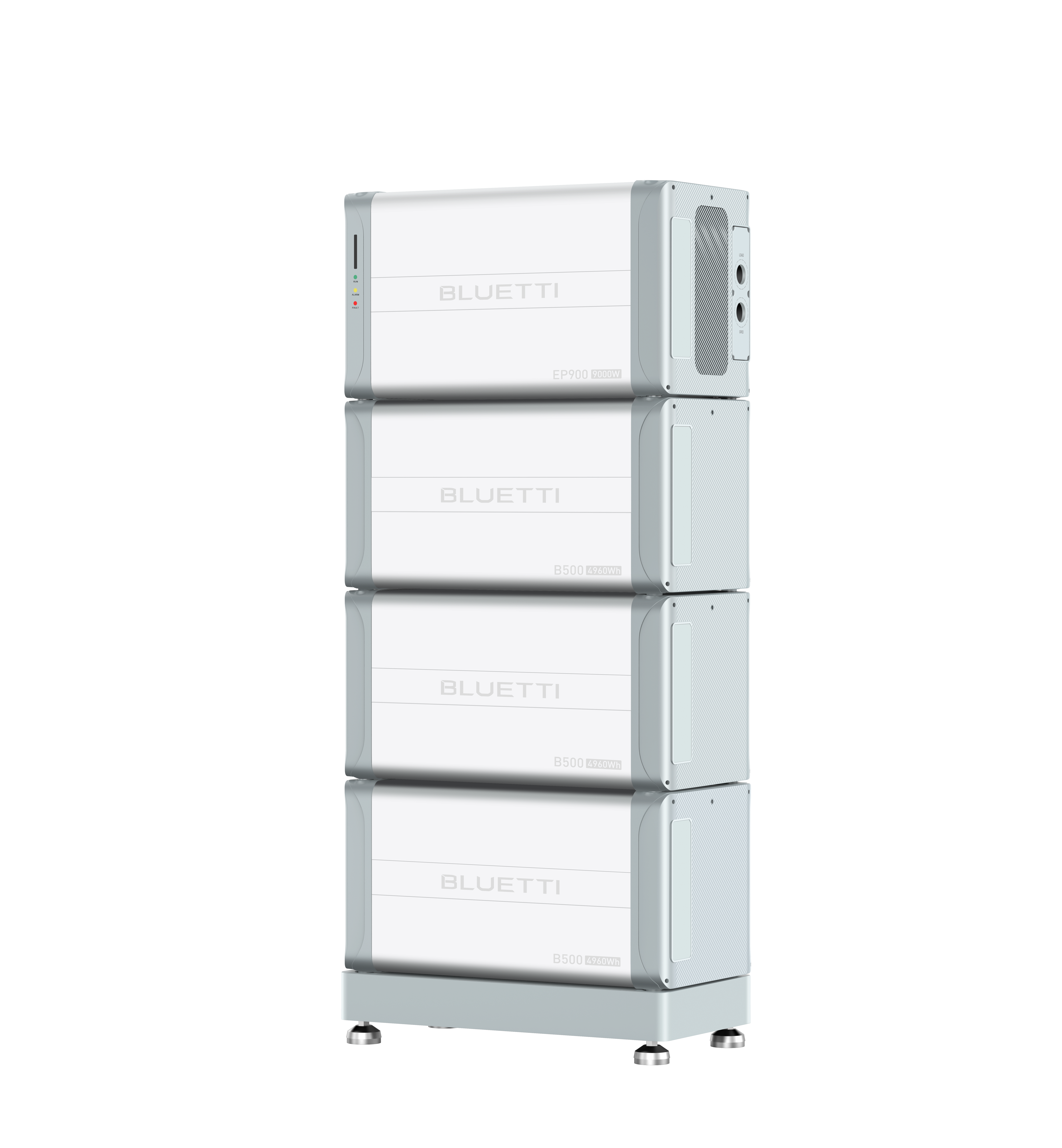 BLUETTI EP900 home battery backup system with B500 expansion batteries installed