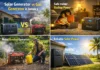 Solar generator vs gas generator comparison for Jamaican homes during power outages