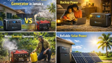 Solar generator vs gas generator comparison for Jamaican homes during power outages