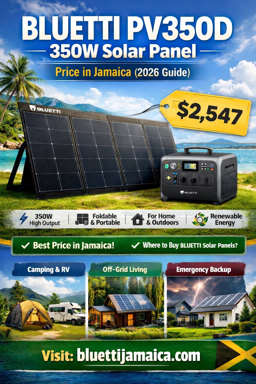 BLUETTI PV350D 350W Solar Panel