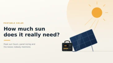How Much Sun Does a Portable Solar Panel Need to Charge?