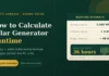 How to Calculate Solar Generator Runtime