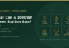 What Can a 1000Wh Power Station Run?