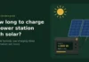 Charge a Power Station with Solar