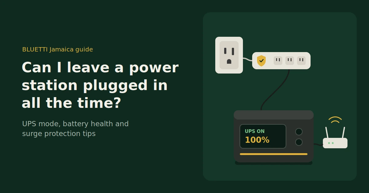 Can I Leave a Power Station Plugged In All the Time
